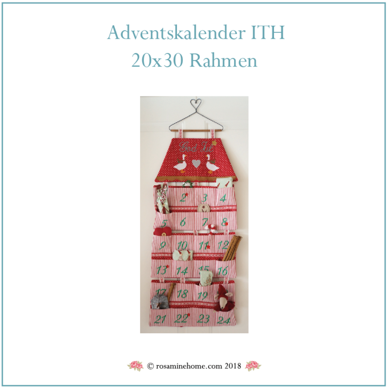 Stickdatei Adventskalender ITH