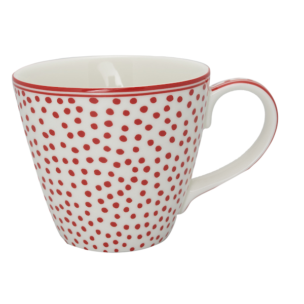 GreenGate Tasse, Dot white