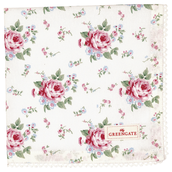 GreenGate Serviette Mary white