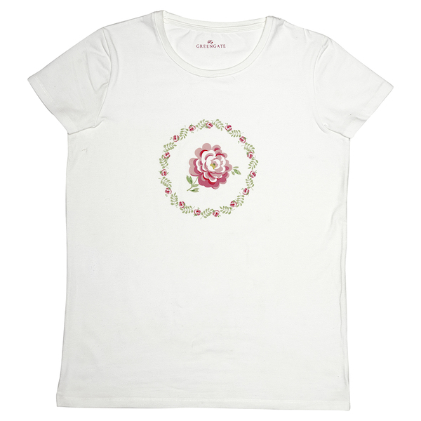 GreenGate T-Shirt Meryl mega white