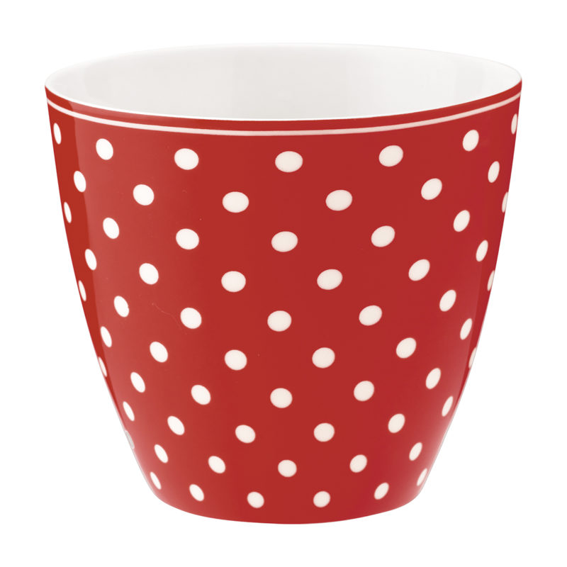 GreenGate Latte Cup, spot red